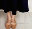 百麗（Belle）羊皮復古氣質(zhì)瑪麗珍鞋女2025秋新商場(chǎng)同款淺口單鞋BFK02CQ5 棕色 38 (240mm) 曬單實(shí)拍圖