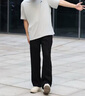 芝興褲子男秋冬季美式重磅休閑褲潮牌cleanfit寬松百搭高街垂感衛長(cháng)褲 啞光黑【春秋常規】 XL 曬單實(shí)拍圖