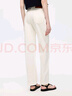 朗姿歐洲EiLEEN ELITEE2025秋新款簡(jiǎn)約純棉直筒顯瘦白色牛仔褲女 本白色 M 曬單實(shí)拍圖