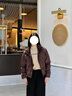 MsShe90%白鴨絨三合一羽絨服大碼女裝2025冬季胖mm可拆內膽短外套 拿鐵色現貨 3XL 曬單實(shí)拍圖