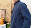 JASONWOOD抓絨衣夾克男加大碼戶(hù)外2025秋冬新款寬松立領(lǐng)搖粒絨外套男 深藍 [官方正品] 2XL 【130-150斤】 曬單實(shí)拍圖