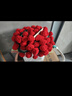 手工玫瑰花【羊毛毯子】成品披肩花束送女友閨蜜親人手工編織禮物 羊毛款- 丹山朱紅【160CM】99朵 曬單實(shí)拍圖