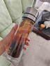 XDO一鍵開(kāi)蓋水杯男士茶杯雙層玻璃泡茶杯子防爆耐高溫全鋼蓋 曬單實(shí)拍圖