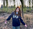 GAP男女裝春季款貼布繡logo連帽衫衛衣經(jīng)典上衣美版 海軍藍 868453 M 美碼 L亞洲碼180/96A 曬單實(shí)拍圖