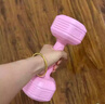 颯望德國品牌啞鈴女士健身家用器材瑜伽壺鈴杠鈴兒童青少年包膠小啞鈴 丁香紫1kg*2【力氣小的青年/老人使用】 標準 曬單實(shí)拍圖