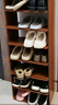 姍姍木藝鞋架門(mén)口多層家用鞋子收納簡(jiǎn)易置物架窄小鞋柜入戶(hù)宿舍省空間架子 曬單實(shí)拍圖