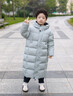 雪中飛兒童羽絨服2025女童加長(cháng)款加厚冬裝北方戶(hù)外運動(dòng)版型保暖羽絨外套 甘藍綠 120 曬單實(shí)拍圖
