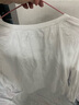 森馬（Semir）長(cháng)袖襯衫女流蘇刺繡波西米亞風(fēng)2025秋白色寬松袖襯衣10A525105001 曬單實(shí)拍圖