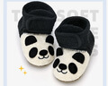 小茸高幫魔術(shù)貼小熊貓 0-3歲嬰幼兒學(xué)步前鞋軟底 男女寶羊毛家居鞋 曬單實(shí)拍圖