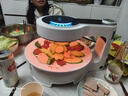 德國寶（German Pool）室內電燒烤爐家用 自動(dòng)旋轉燒烤烤爐 烤肉鍋電烤盤(pán)商用 烤肉盤(pán)烤串機 電燒烤機照燒爐 KQB-415 珍珠白高配【陶瓷油or麥飯石烤盤(pán)+多功能套裝】 1層 曬單實(shí)拍圖