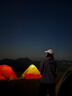 駱駝（CAMEL）硬殼單層鋒衣男2025新款秋冬防潑防風(fēng)徒步登山加絨連帽外套女 C35CR00019，凝夜紫 ，中性 M 曬單實(shí)拍圖