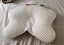 Hoag（霍格）嬰兒定型枕糾正頭型0-6-12月矯正新生兒寶寶枕頭護頸神器 白+藍色 【母嬰A類(lèi)一等品】 曬單實(shí)拍圖