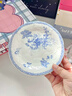 佳億廚連法式浮雕藍色陶瓷平盤(pán)下午茶甜品蛋糕盤(pán)宮廷風(fēng)好看西餐擺盤(pán)菜盤(pán)子 6英寸盤(pán) 曬單實(shí)拍圖