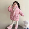 G.duck小黃鴨女童羽絨服中長(cháng)款2025新款兒童冬季保暖白鴨絨外套寶寶冬裝 粉色 90 建議1~2歲【 80-90cm】cm 曬單實(shí)拍圖
