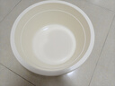 加厚加深超大塑料臉盆洗澡盆家用盆子腳盆洗腳嬰兒洗衣盆寶寶宿舍 奶油色巨大號1個(gè)裝【56*56*22.5】 曬單實(shí)拍圖