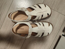 森達羅馬涼鞋女2025夏新商場(chǎng)同款復古休閑平底豬籠鞋4DS30BL5 米色 39 曬單實(shí)拍圖