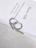 芯奢男士銀色耳環(huán)養耳洞素圈高級感男生小眾感痞帥男款時(shí)尚吊墜耳飾 一對 曬單實(shí)拍圖