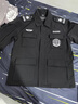 恩若凡保安工作服春秋款套裝秋黑色作訓(xùn)物業(yè)小區(qū)安保工作秋冬裝 斜紋四兜款(上衣+褲子) L 170 曬單實(shí)拍圖