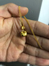 萃華足金999小胖福套鏈金坨坨平安鎖黃金項鏈生日節日送女友老婆禮物 【小胖福套鏈】金重約6g 曬單實(shí)拍圖