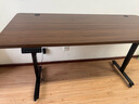 凡積實(shí)木電動(dòng)升降桌智能電腦桌可升降電競桌子家用辦公學(xué)習工作臺書(shū)桌 3CM桌面【雙電機2節】胡桃色 180x80x75CM 曬單實(shí)拍圖