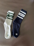 威爾勝官方中性抗菌足弓支撐緩震高彈防滑運動(dòng)訓練健身襪子高腰襪 海軍藍-WU00063511DBC M（24-26CM） 曬單實(shí)拍圖