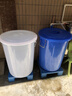 塑料水桶塑料桶大容量帶蓋食品級特大號家用加厚耐用發(fā)酵腌菜儲大白桶 50#白色裝水約65斤（帶蓋）送水勺 曬單實(shí)拍圖