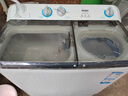 海爾（Haier）洗衣機半自動(dòng)雙缸雙桶脫水機甩干機大容量家用強勁動(dòng)力水電分離洗脫分離防鼠底座操作簡(jiǎn)單結實(shí)耐用 新品【強效去污款】10公斤+噴淋漂洗+可定時(shí) 曬單實(shí)拍圖