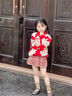 moonkids女童裙子秋冬季2025新款兒童洋氣紅色毛呢短裙大童秋季半身裙春裝 4383紅格子半身裙【毛呢】 170 170cm 曬單實(shí)拍圖
