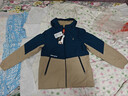 暇步士（Hush Puppies）【三防】童裝兒童男女大童冬季新款保暖舒適簡約拼色系風(fēng)衣 燕麥卡其 160 cm(偏大一碼) 曬單實(shí)拍圖