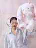 MOONCHILD晚安小熊玩偶睡覺(jué)娃娃抱枕女孩兒童公仔可送閨蜜送給女生生日禮物 兔子 全長(cháng)60厘米 曬單實(shí)拍圖