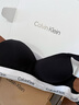 Calvin Klein內衣【摩登引力帶】女士ck無(wú)鋼圈U形后背舒適提托文胸QF7900 UB1-太空黑 M 曬單實(shí)拍圖