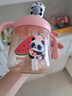 貝親兒童牛奶杯1-3歲寶寶喝水喝奶PPSU直飲奶瓶雙吸管水杯 粉色330mL 曬單實(shí)拍圖