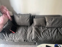 秉緒沙發(fā)客廳小戶(hù)型科技布藝現代簡(jiǎn)約輕奢三人位直排意式極簡(jiǎn)帆船沙發(fā) 深灰【防污耐磨科技布】 三人位 2.2m 【送抱枕*2】 曬單實(shí)拍圖