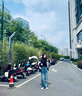 真維斯（JEANSWEST）牛仔褲女秋季高腰顯瘦顯高設計感直筒拖地闊腿長(cháng)褲子女深藍色2XL 曬單實(shí)拍圖