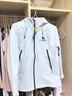 駱駝（CAMEL）【迪麗熱巴同款】行俠硬殼單層沖鋒衣戶(hù)外登山服防風(fēng)防水防污外套 B001,遠山藍,男女同款女拍小一碼 XS 曬單實(shí)拍圖