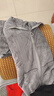 雅鹿男士可外穿睡衣珊瑚絨秋冬季拉鏈運動(dòng)風(fēng)帥氣法蘭絨家居服套裝春秋 L202淺灰運動(dòng)風(fēng) XL 男【130-150斤】 曬單實(shí)拍圖