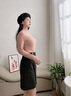 夢(mèng)特嬌羊絨蠶絲半高領(lǐng)保暖內衣女套裝德絨發(fā)熱秋衣秋褲加絨線(xiàn)衣線(xiàn)褲冬季 中領(lǐng)-郁金粉 L 【適合100-120斤】 曬單實(shí)拍圖