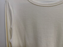 森馬（Semir）[商場(chǎng)同款]長(cháng)袖T恤女緊身簡(jiǎn)約百搭2025新款春圓領(lǐng)打底衫基礎 奶白10501 L 165/88A 曬單實(shí)拍圖