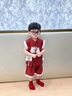 G.DUCKKIDS小黃鴨周歲禮服男寶寶抓周衣服女漢服百日宴百天滿(mǎn)月嬰兒套裝夏季 紅色+香囊 90 建議1~2歲【 80-90cm】cm 曬單實(shí)拍圖