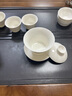 瓷牌茗茶具（cipaiming teaset）羊脂玉茶具套裝德化白瓷茶壺泡茶器辦公室會(huì)客蓋碗功夫茶杯整套 《美人肩蓋碗》羊脂玉 10件 曬單實(shí)拍圖