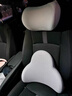 夕多汽車(chē)頭枕腰靠開(kāi)車(chē)專(zhuān)用護頸枕座椅靠枕套裝護腰靠墊車(chē)載記憶棉腰托 黑色-腰靠 【專(zhuān)利軟糯支撐】 曬單實(shí)拍圖