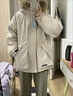 蕓蕁羽絨服女2025新款工裝派克服短款小個(gè)子冬季毛領(lǐng)寬松加厚外套 乳白色 精挑大貉子毛 S 85-125斤 曬單實(shí)拍圖