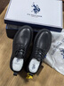 美國馬球協(xié)會(huì )（U.S.POLO ASSN.）保羅男鞋休閑皮鞋英倫風(fēng)男士商務(wù)正裝鞋黑色系帶鞋子男 曬單實(shí)拍圖
