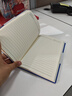 嘉然恒商務(wù)膚感羊巴皮筆記本本子A5加厚軟皮面記事本文具高顏值辦公用品工作日志會(huì )議記錄本企業(yè)定制藍色 曬單實(shí)拍圖