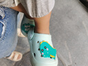 婧麒（JOYNCLEON）兒童涼拖鞋夏室內用防滑女孩男童女洞洞鞋寶寶嬰兒洗澡用包頭 綠色 23 -24碼【14cm】 曬單實(shí)拍圖