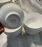 斯凱綈（Sky Top）米飯碗陶瓷面碗骨瓷湯碗家用喬遷酒店餐具套裝純白5英寸奧碗4件 曬單實(shí)拍圖