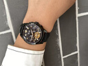 勞力士王子新款瑞士進(jìn)口男士手表機械表商務(wù)夜光防水鑲真鉆鏤空飛輪真皮男表 R3806黑皮黑殼黑面【進(jìn)口機芯】 真鉆鑒定卡 41mm 曬單實(shí)拍圖