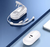 Eary 便攜式手機充電器三合一快充電線(xiàn)多功能自帶插頭旅行充電頭usb多口type-c可伸收縮數據線(xiàn)平板同充 白色【自帶插頭/可伸縮充電線(xiàn)/擴充pd/usb口】 曬單實(shí)拍圖