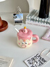 精東家治愈生日禮物女生閨蜜實(shí)用搞怪杯子桌面創(chuàng  )意擺件小眾可愛(ài)小禮品 粉色小丑杯-【配小丑勺】 曬單實(shí)拍圖