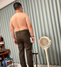 勁霸男裝（K-Boxing）秋冬男士休閑褲時(shí)尚直筒長(cháng)褲子男|BQZG4593 蕨咖 36  曬單實(shí)拍圖